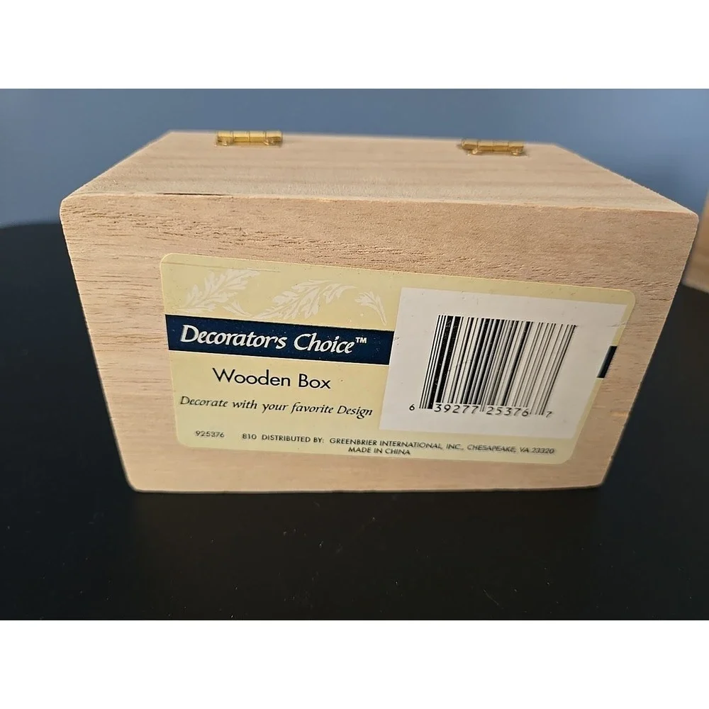 Wood Wooden‎ Trinket Box 5